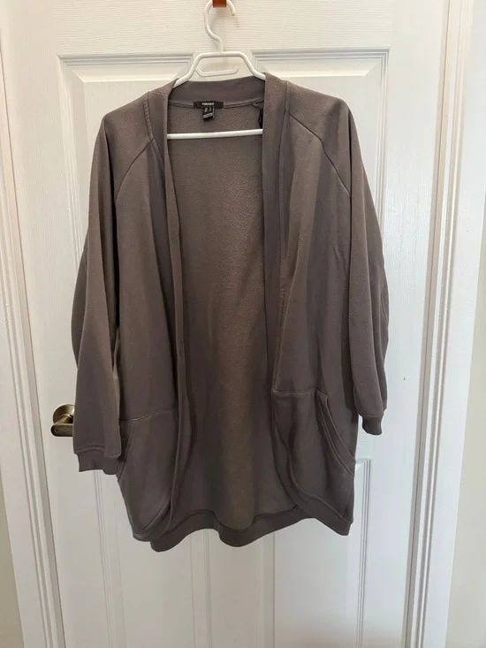 Relaxed Open-Front Cardigan - Picture 1 of 5